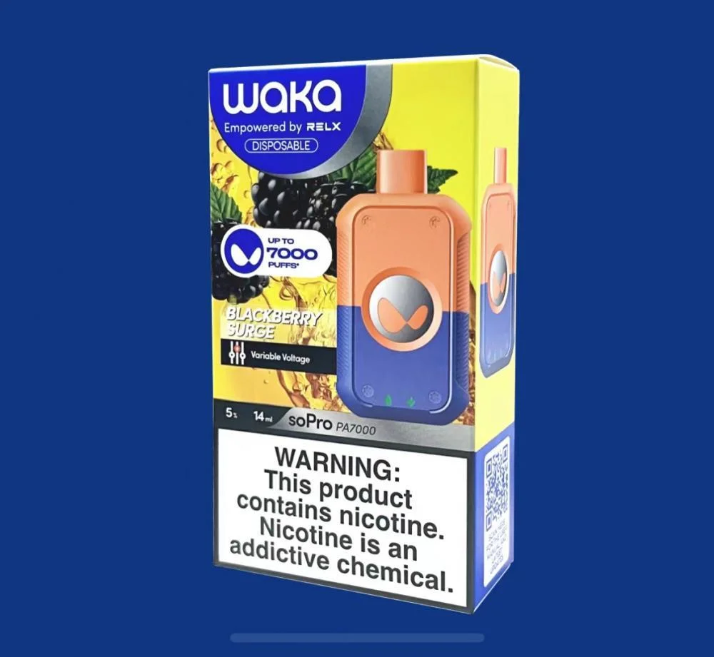 Waka Sopro original PA 7000 inhalaciones de Vapor Cigarrillo Electrónico Desechable mayorista E CARGADOR DE Hookah Vozol Gear Randm Tornado 10000.