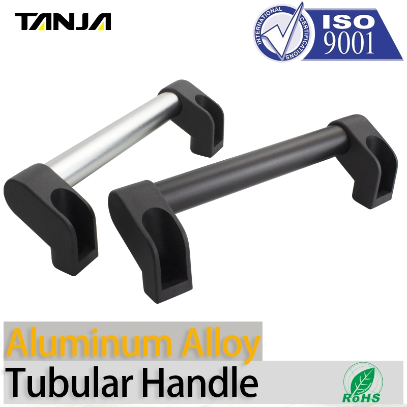 Tubular Aluminum Alloy Black Silver Handle for Machine Tool/Automation Equipment Testing Instruments Medical Devices