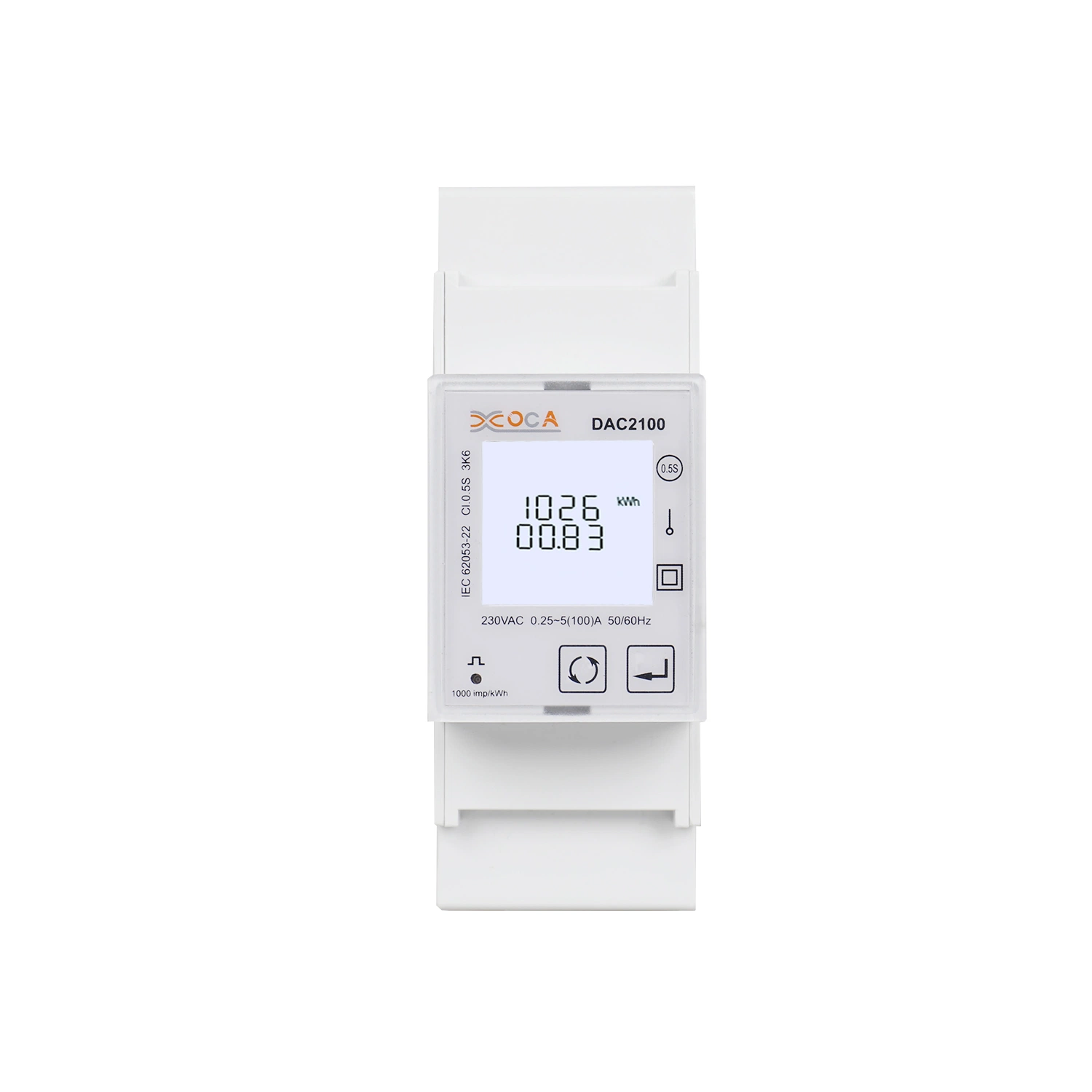 Dac2102 Single Phase Smart Modbus Electricity Energy Meter