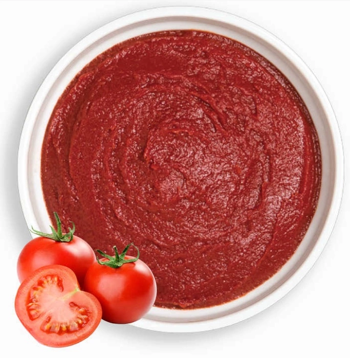 Sauce tomate biologique en vrac Ketchup de tomate Marque OEM personnalisée de Xinjiang Pas cher Pâte de tomate Cold Break 36-38%CB Naturelle en fût Pâte de tomate