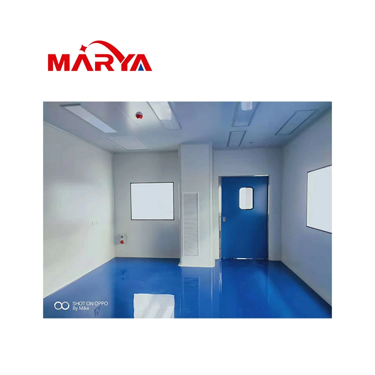 غرفة تنظيف الباب المنزلق Marya ISO5، مرفاع، طابق منظفات مع نظام التدفئة والتهوية وتكييف الهواء (HV