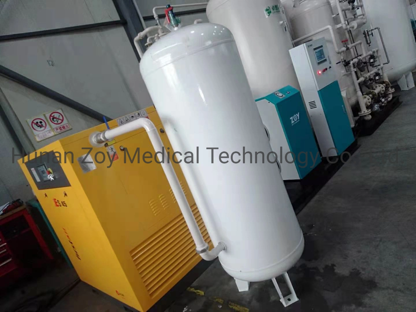 PLC Control 20 Nm3/H Psa Oxygen Generator Oxygen Gas Production Plant