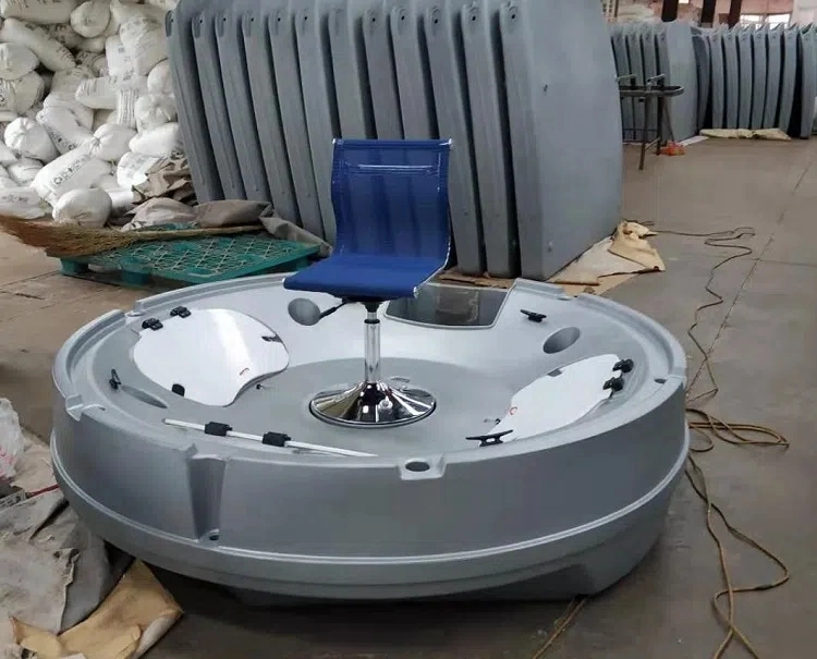 Rotomolding Process Polyethylene Round Fishing Boat