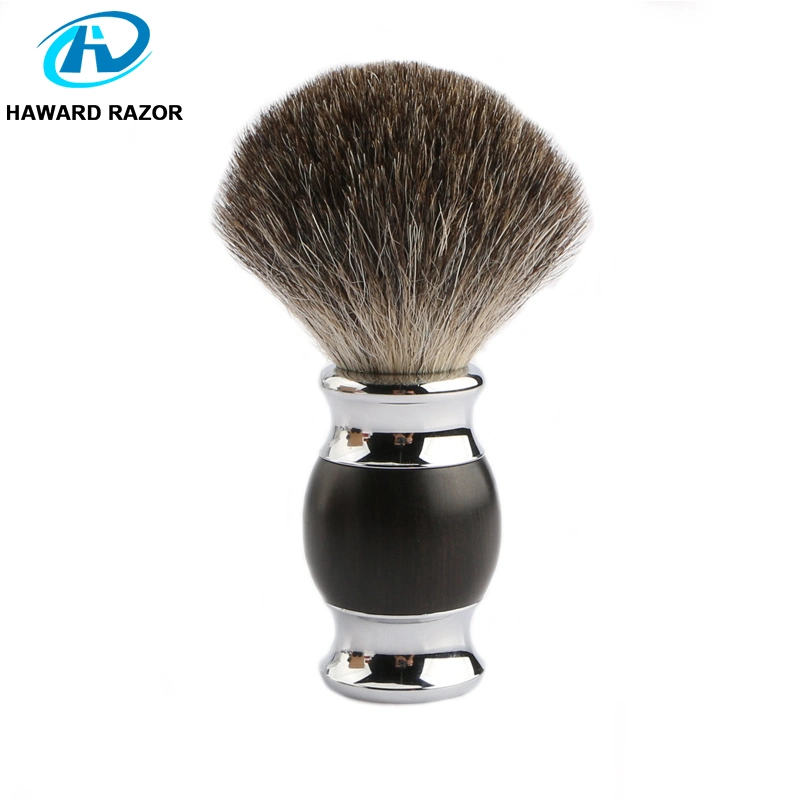 High quality/High cost performance Black Wooden Handle Shaving Brush Badger Hair Shaving Set