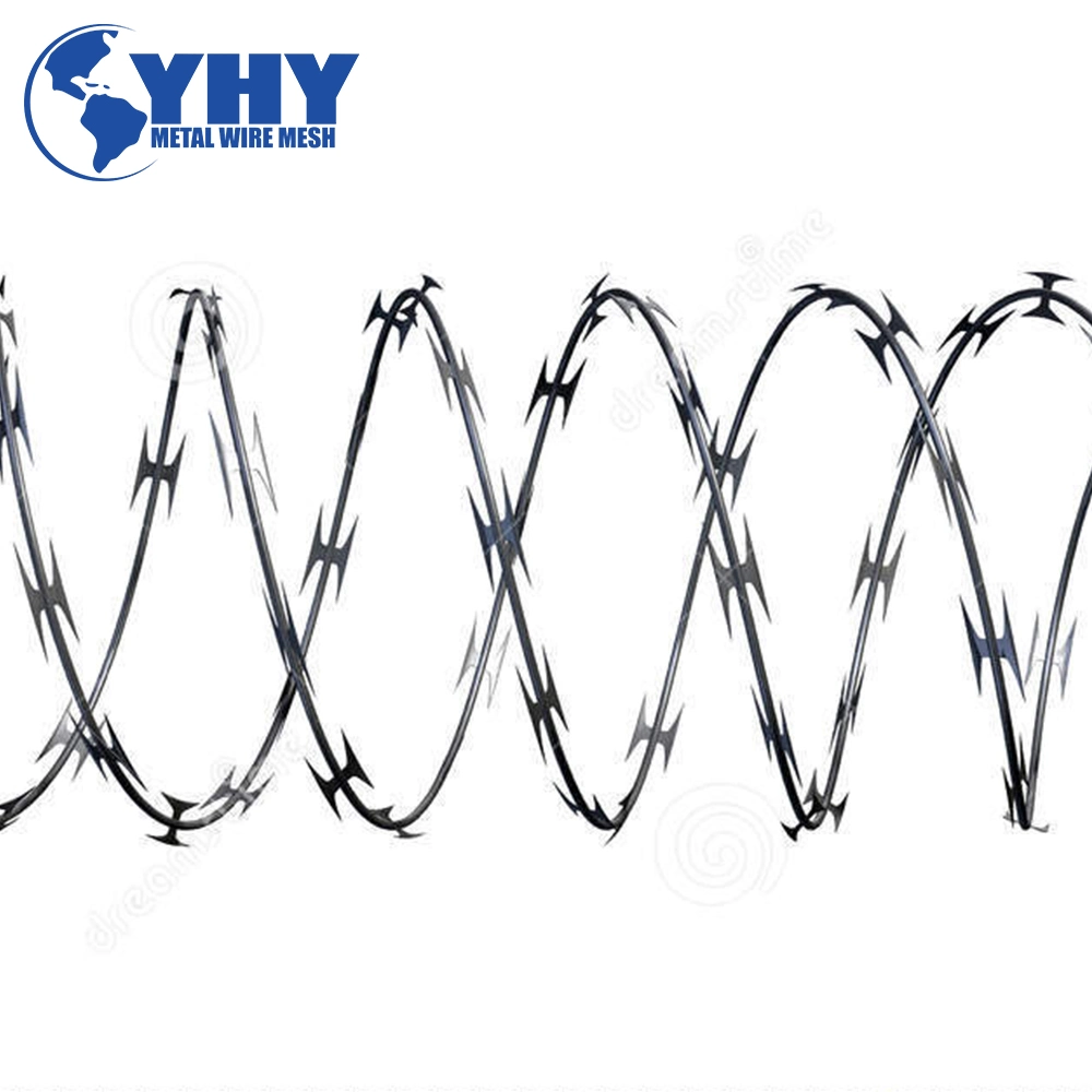 450mm Outside Diameter Razor Barbed Wire Hot Dipped Galvanized Concertina Razor Wire