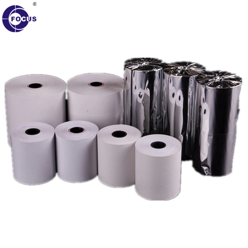 45-70gms 80GSM Black Image Printed Thermal Paper Rolls