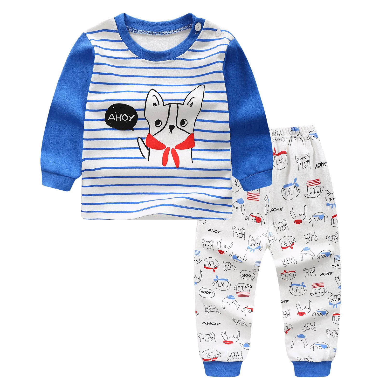 2021 Hot Sell Good Quality Cartoon Pattern Kids Clothing 100% Cotton Kids Pajama