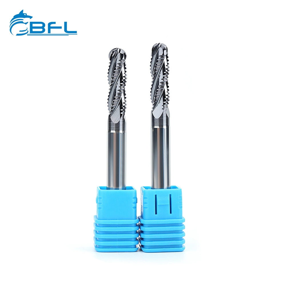 Bfl 4 Flutes Roughing Ball Nose CNC Fresa Rough Milling Cutter