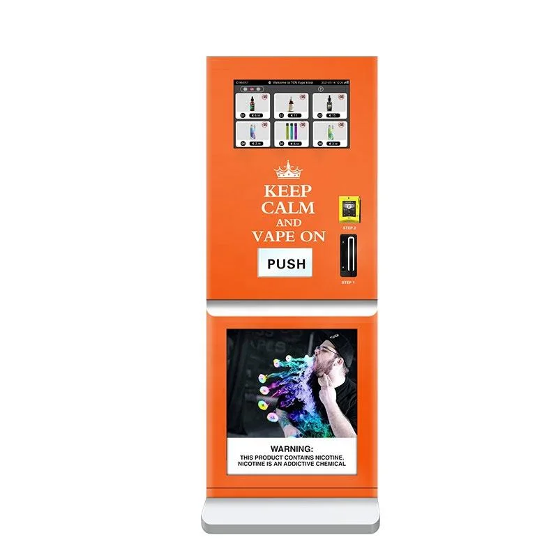 Outdoor Touch Screen Automatic Wall Mounted Vending Machine Reverse Mini Cigarette Vape Vending Machines for Sale