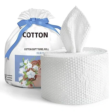 Extra Thick Dry Wipe, Disposable Face Drying Towel Cotton, Lint-Free Cotton Tissues Friendly to Skin