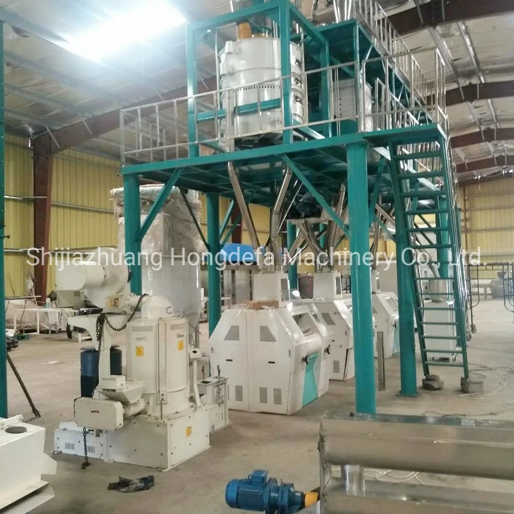 European Standard 50ton Per Day Maize Corn Flour Mill