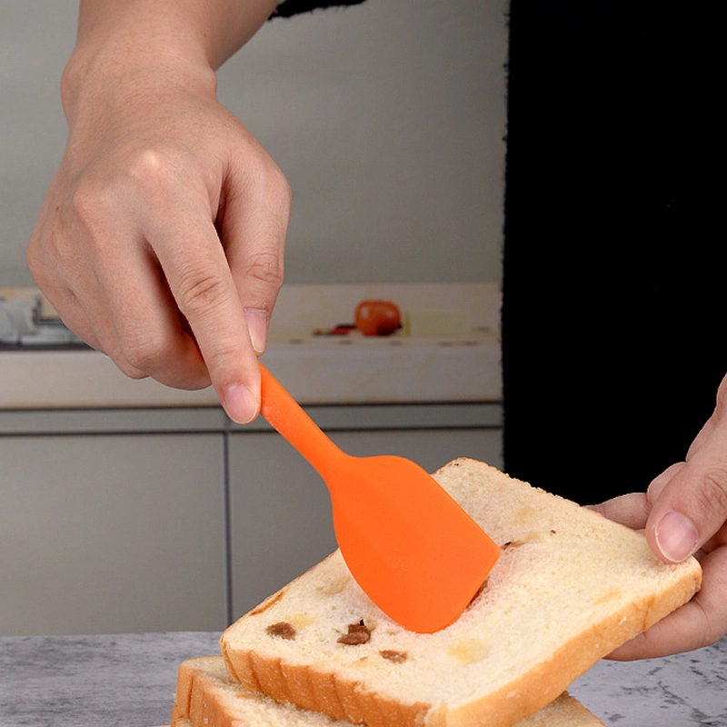 Espátula de silicona, una pieza Diseño rascador flexible, antiadherente pequeño Utensilios de cocina de goma para cocinar, hornear y mezclar