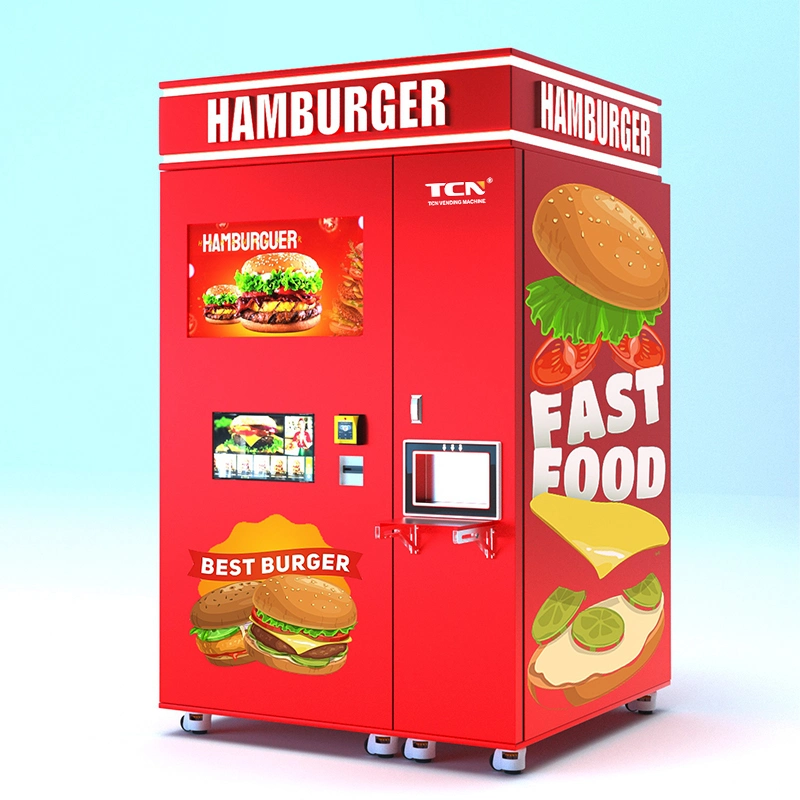 Tcn Hot Sale Automatic Fast Food Breakfast Lunch Box Vending Machine