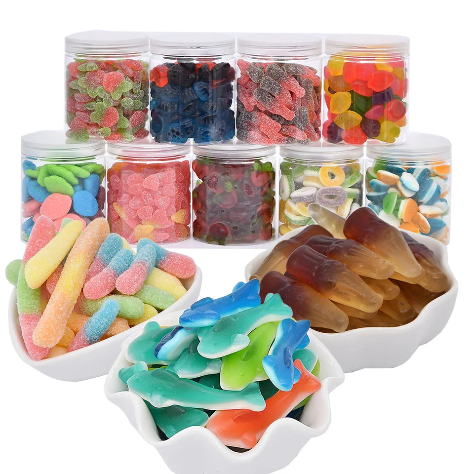 Servicio personalizado del OEM helado sabor frutas dulces de suave Jelly Bean azucarada Sour