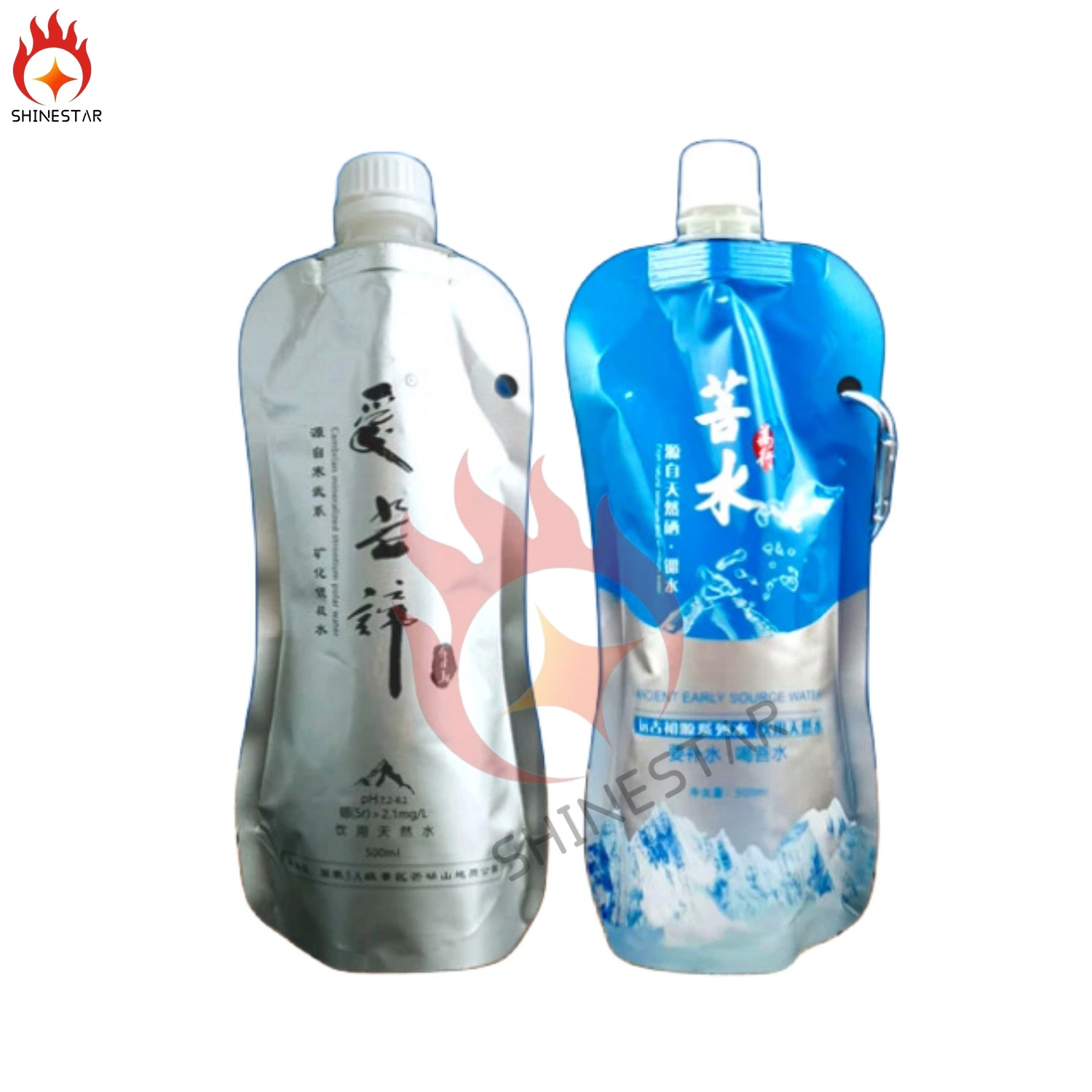 500ml Pet Cleaner Spray Plastic Packaging Bag Without Spout Pouch