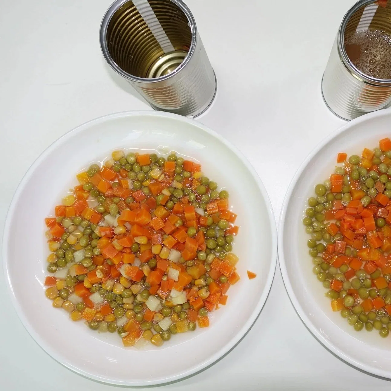 Günstigste 400g * 24 Zinn gesunde Kartoffeln, Karotten, Mungbohnen Mischgemüse Essen