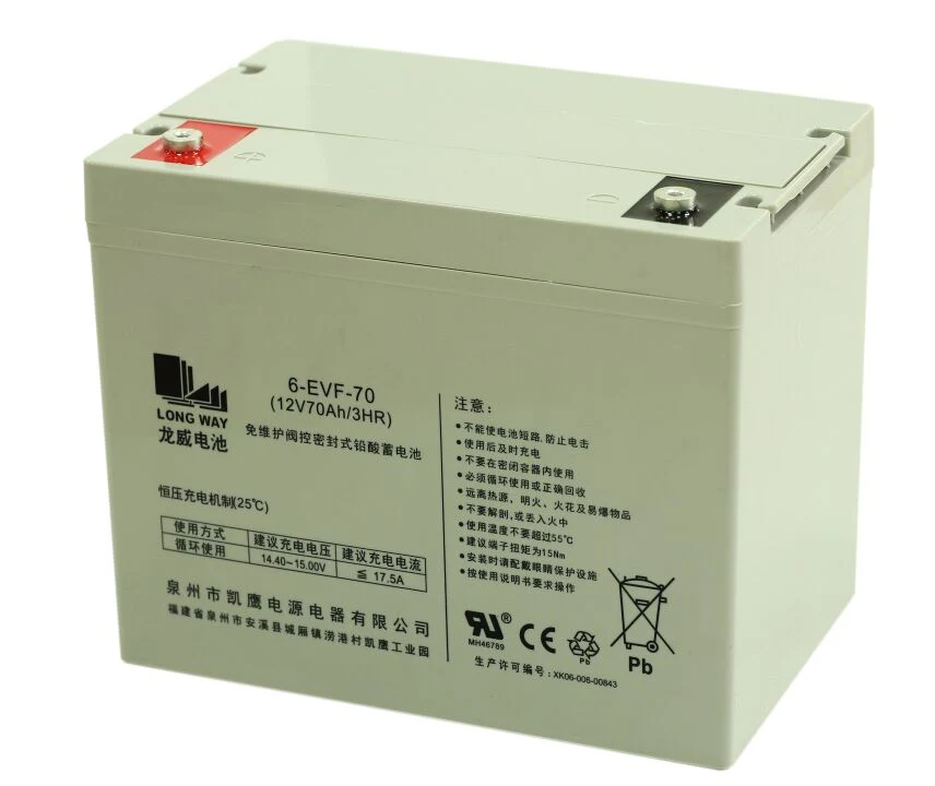 6-Evf-70 (12V70AH/3HR) Deep Cycle Battery