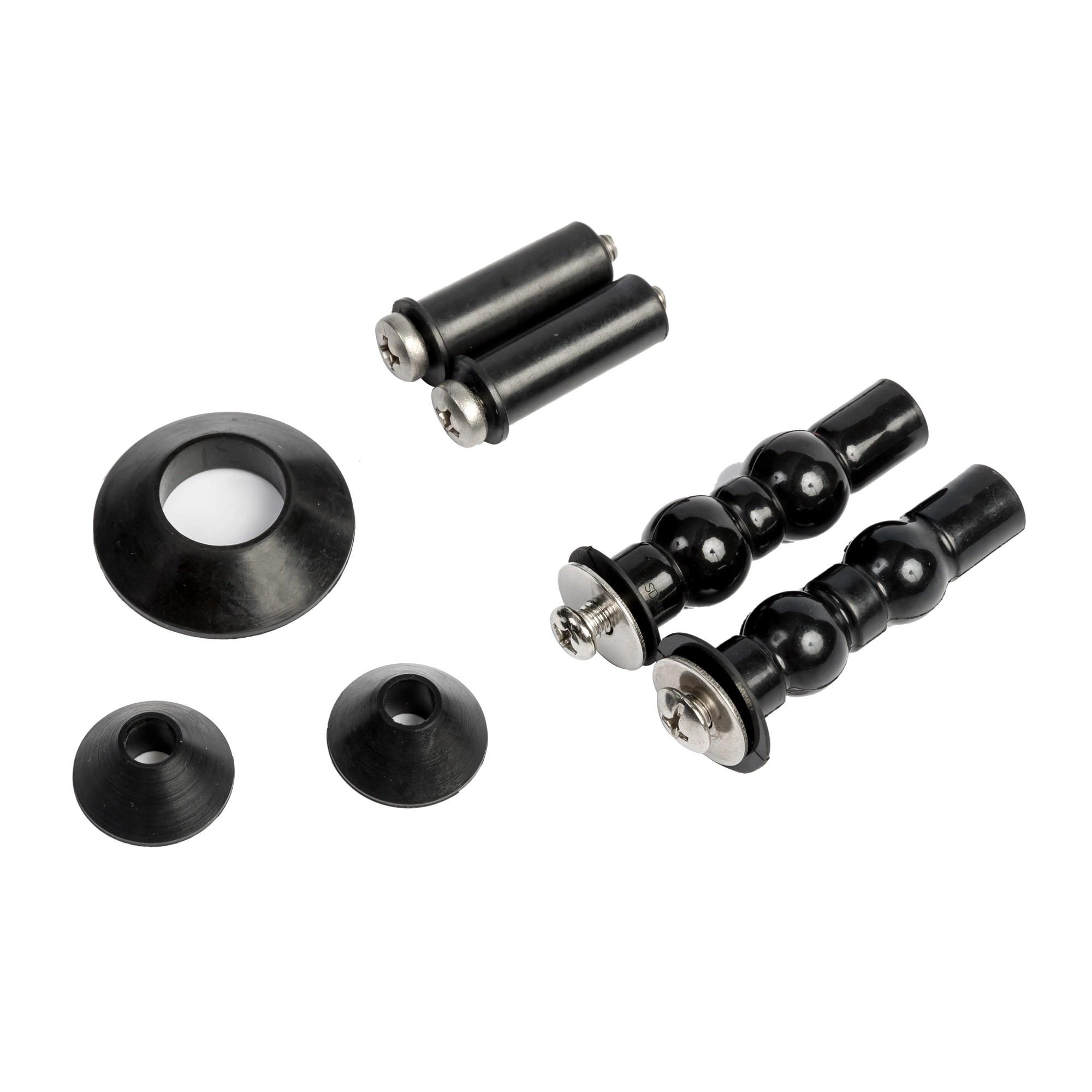 Wc Toilet Seat Hinge Fittings Kit Set Quick Release DIY Top Fix Rubber Expansion Nut