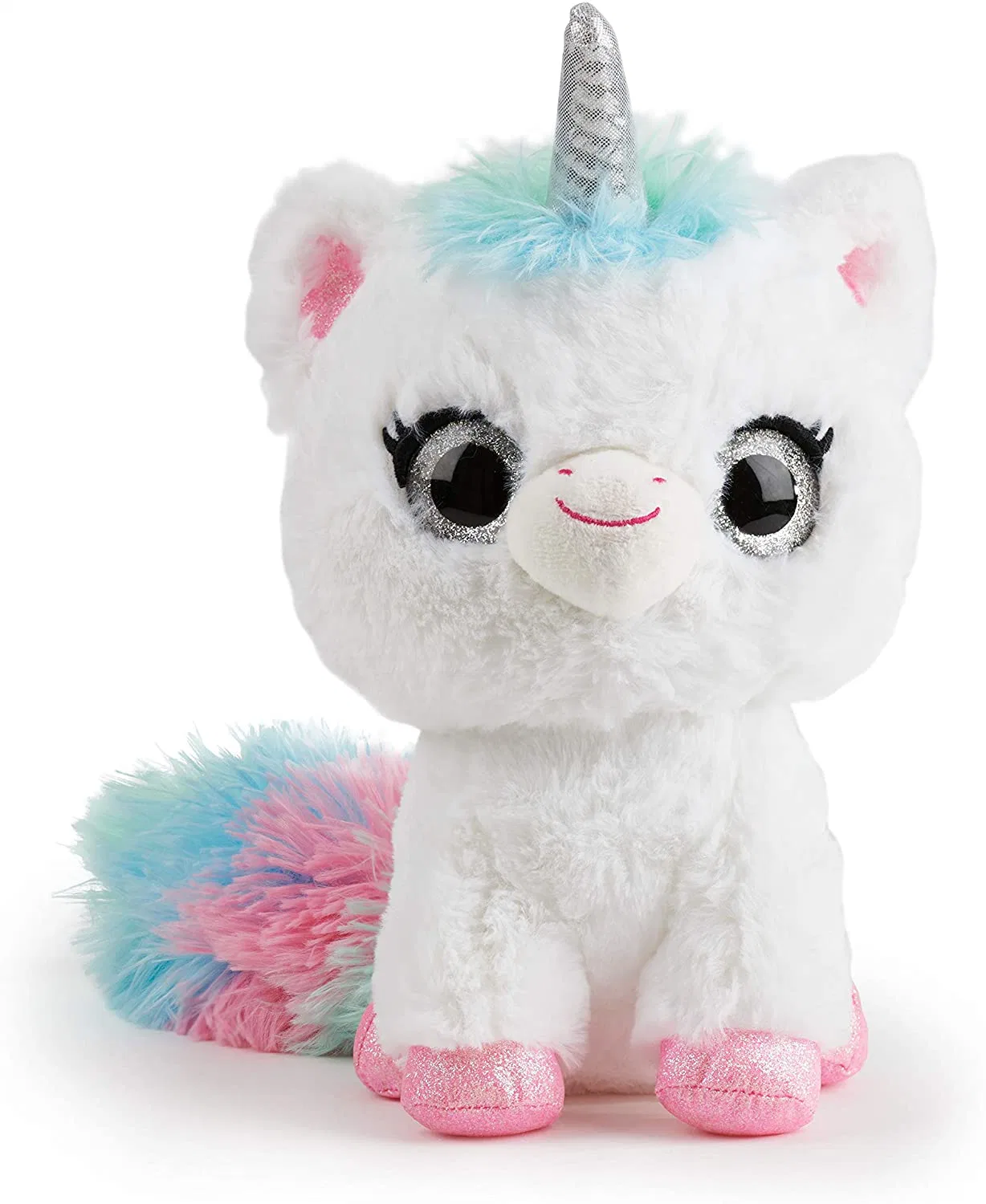 Último Cute Fluffy Purple Play Unicornio Soft Stuffed Plush Animal Juguete de regalo para niños fábrica Fabricante BSCI Sedex ISO9001