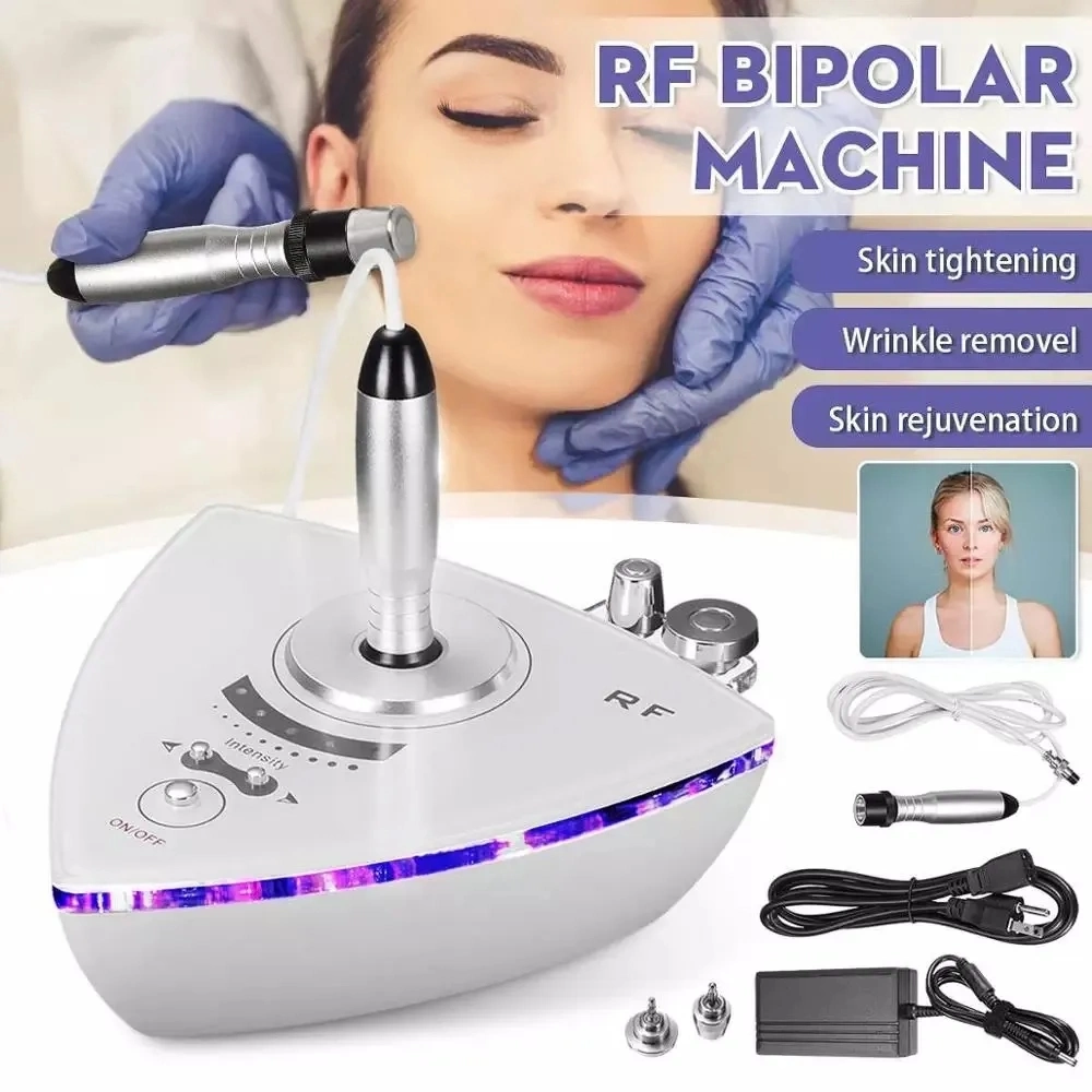Tragbares Hochfrequenz-Massage Gesicht Körper Hals Doppel-Kins 3 in 1 Beauty Equipment straffen Haut entfernen Falten Mini RF Maschine