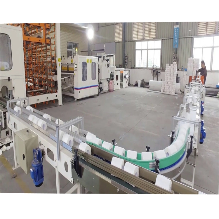 1200mm Automatic Embossed and Perforated Toilet Tissue Paper Making Glue Lamination Kitchen Towel Paper Rewinding Paper Product Making Machine