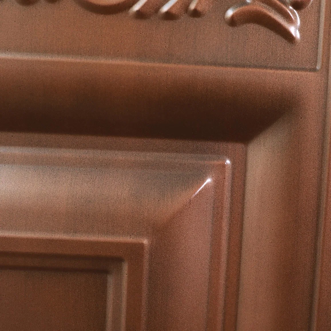 Simple Design High quality/High cost performance Solid Wood Grain Painting Internal External Metal Door