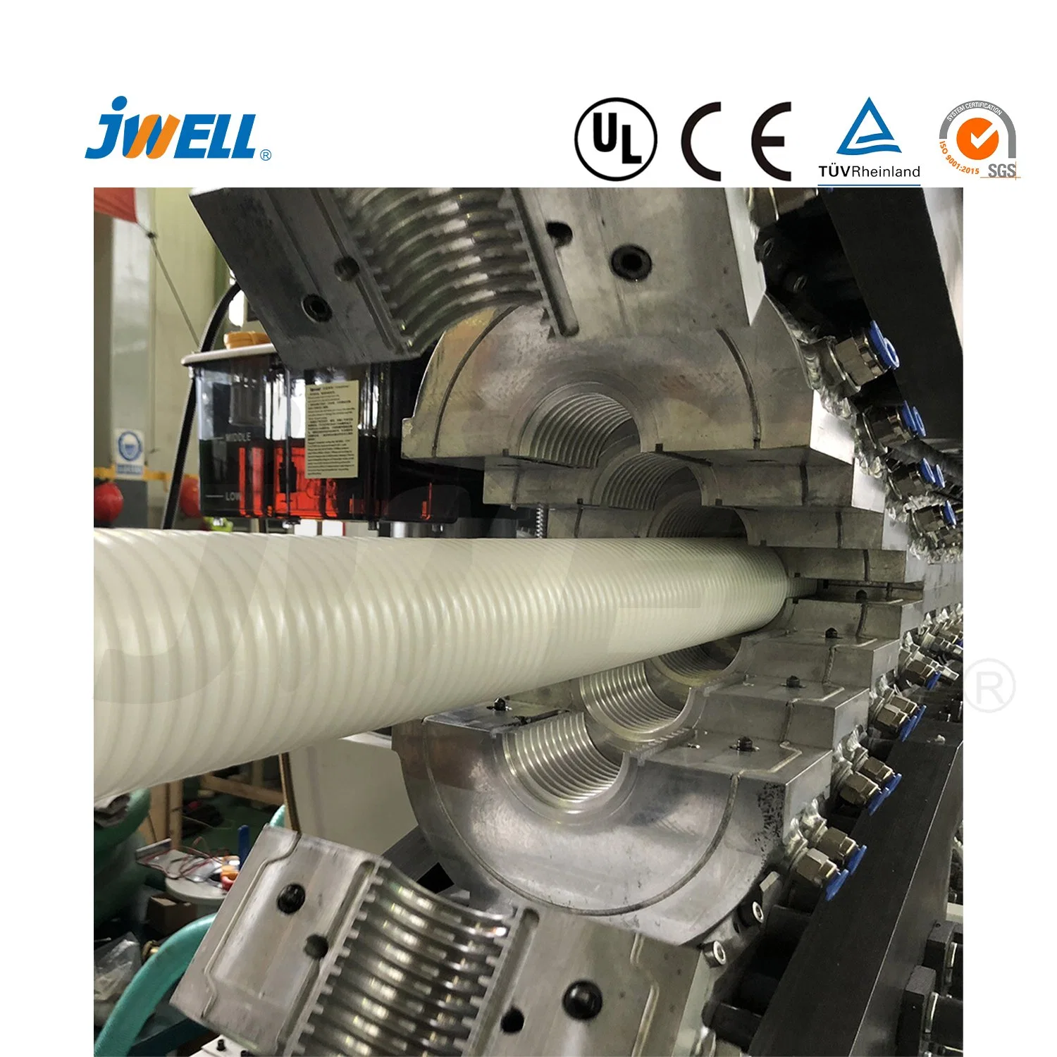 Jwell PE Air Ventilation Plastic Pipe Production Equipment for Exhaust System