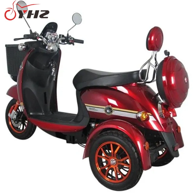 Quality 3-Wheels with Big Basket 48V20ah500W Mobility Moped Electric Scooter