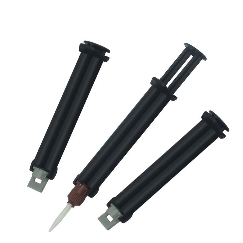 5ml Ab Adhesive Hand Push Black Dispensing Cartridge Matched with 1: 1 Small Base Precision Mixing Tube