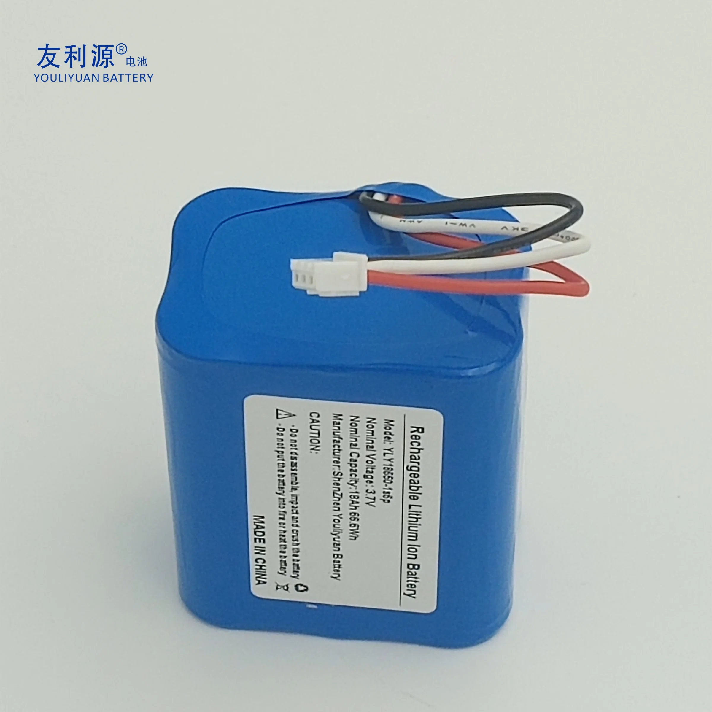 18650 Battery 3.7V 16.8ah Street Lights Traffic Lamp Battery Energy Storage Battery UPS Battery Power Tool Battery with BMS and Connector