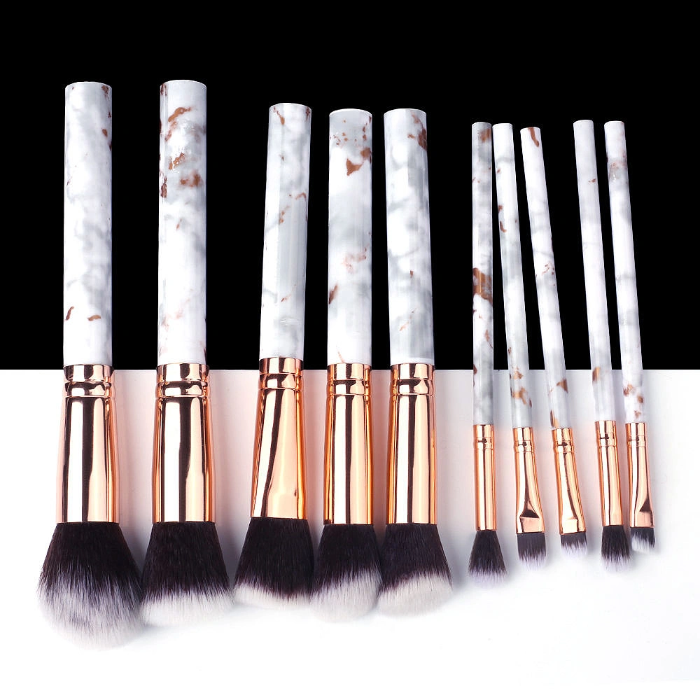 Marble Makeup Brushes Tool Brush Set Kit Professional Powder