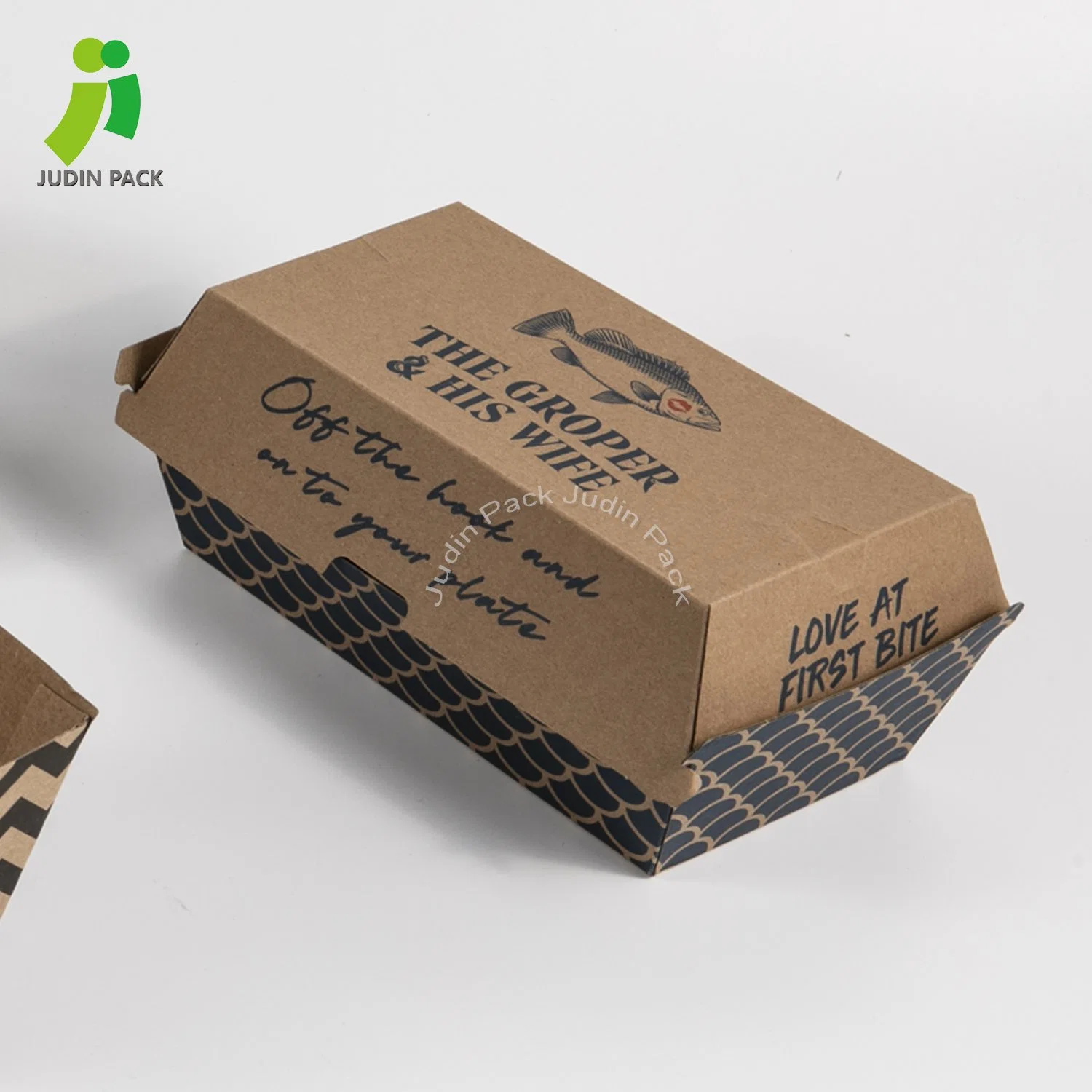 Disposable Paper Packaging Takeaway Food Hamburger Box