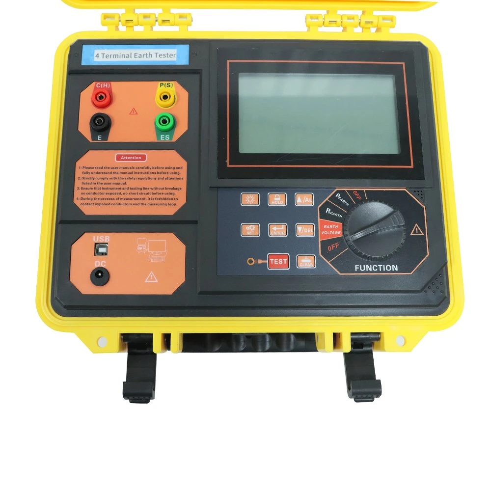 Digital Automatic Four-point Method Wenner Method Grounding Soil Resistivity and Earth Resistance Tester