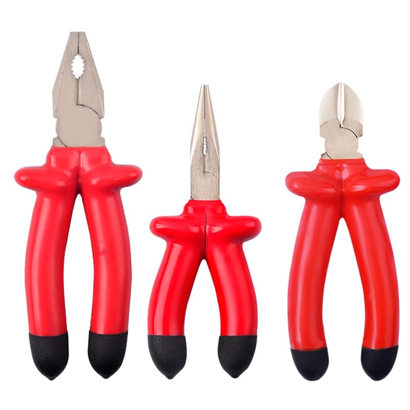 Customized 6/7/8 Inch Heavy Duty Insulated Long Nose Cutter Combination Pliers