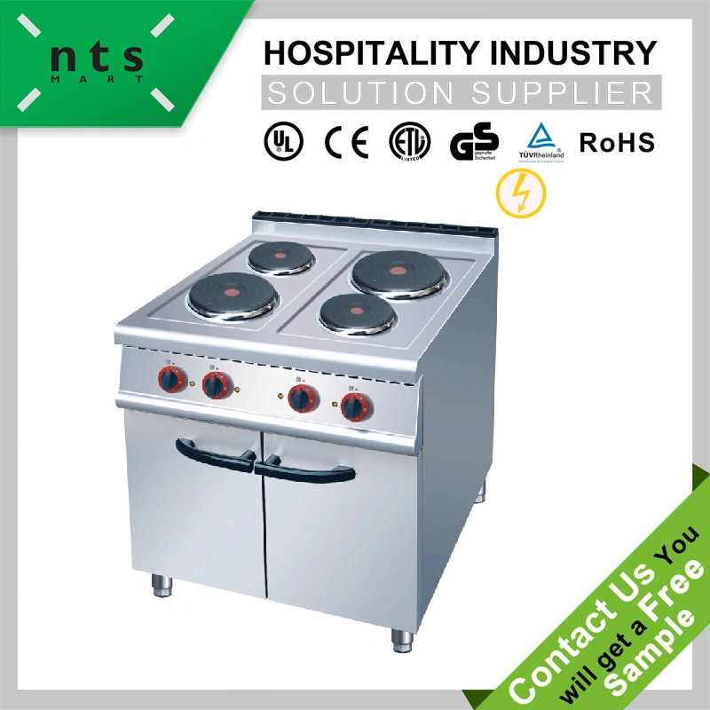 Commercial 4 Four Gas Burner with Gas Oven Hotel Restaurant Kitchen Equipment