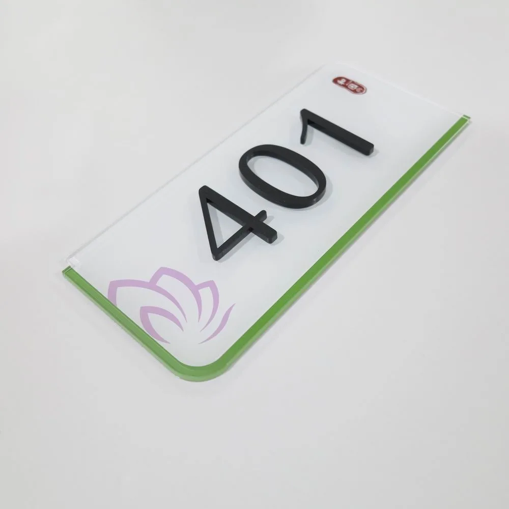 Cheap Price Wall Acrylic Decorative House Number Sign for Door