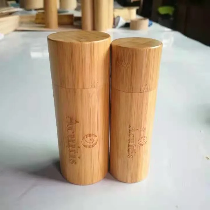 Pequenas Cremação estojos de madeira de bambu Urn logotipo e de tamanho personalizado