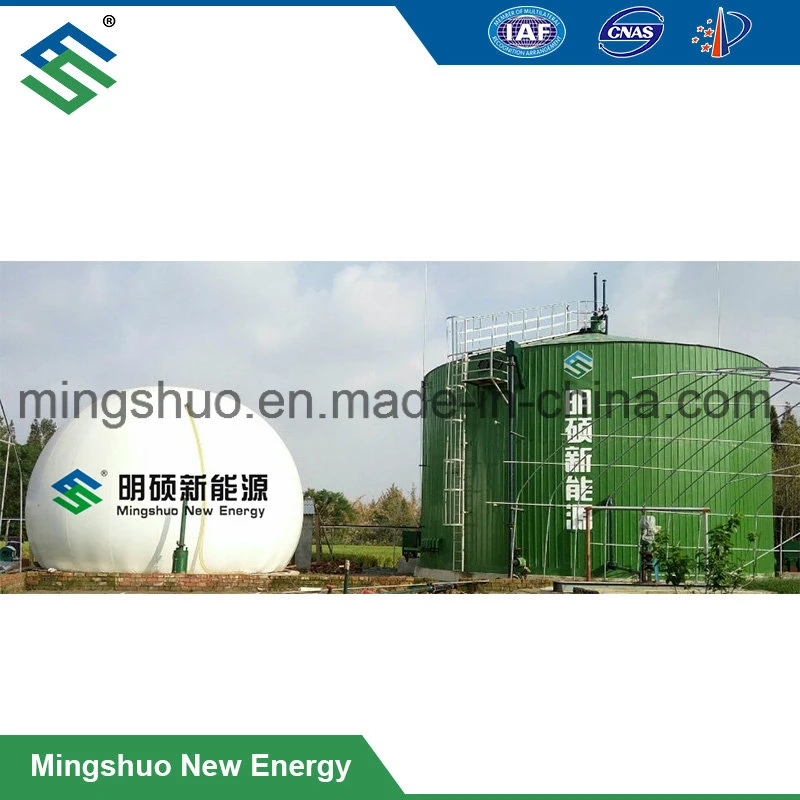 Constant Pressure Dual Membrane Biogas Storage Tank