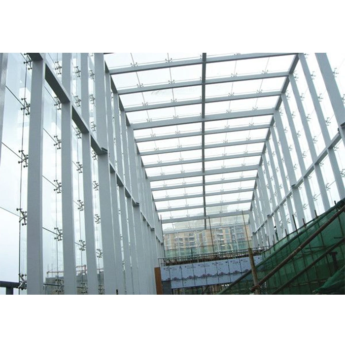 Durable Metal Full Glass Curtain Wall with Tempered Glass