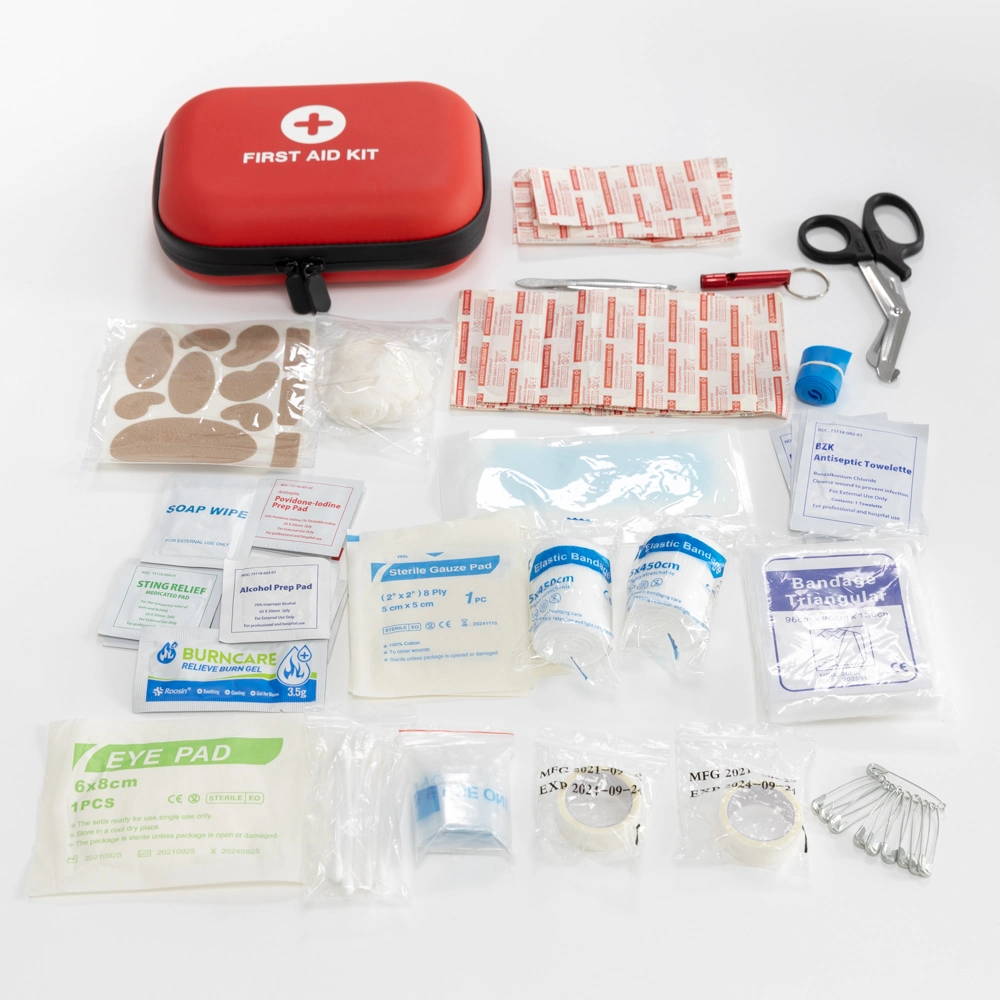 Comercio al por mayor CE personalizado Certificado ISO EVA Kits de primeros auxilios de emergencia accesorios de camping