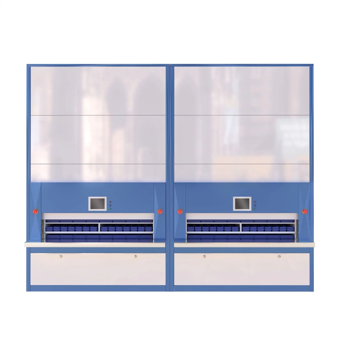 Módulo de carrusel vertical Bandeja de almacenamiento rack Almacenamiento inteligente sistema de almacenamiento automatización