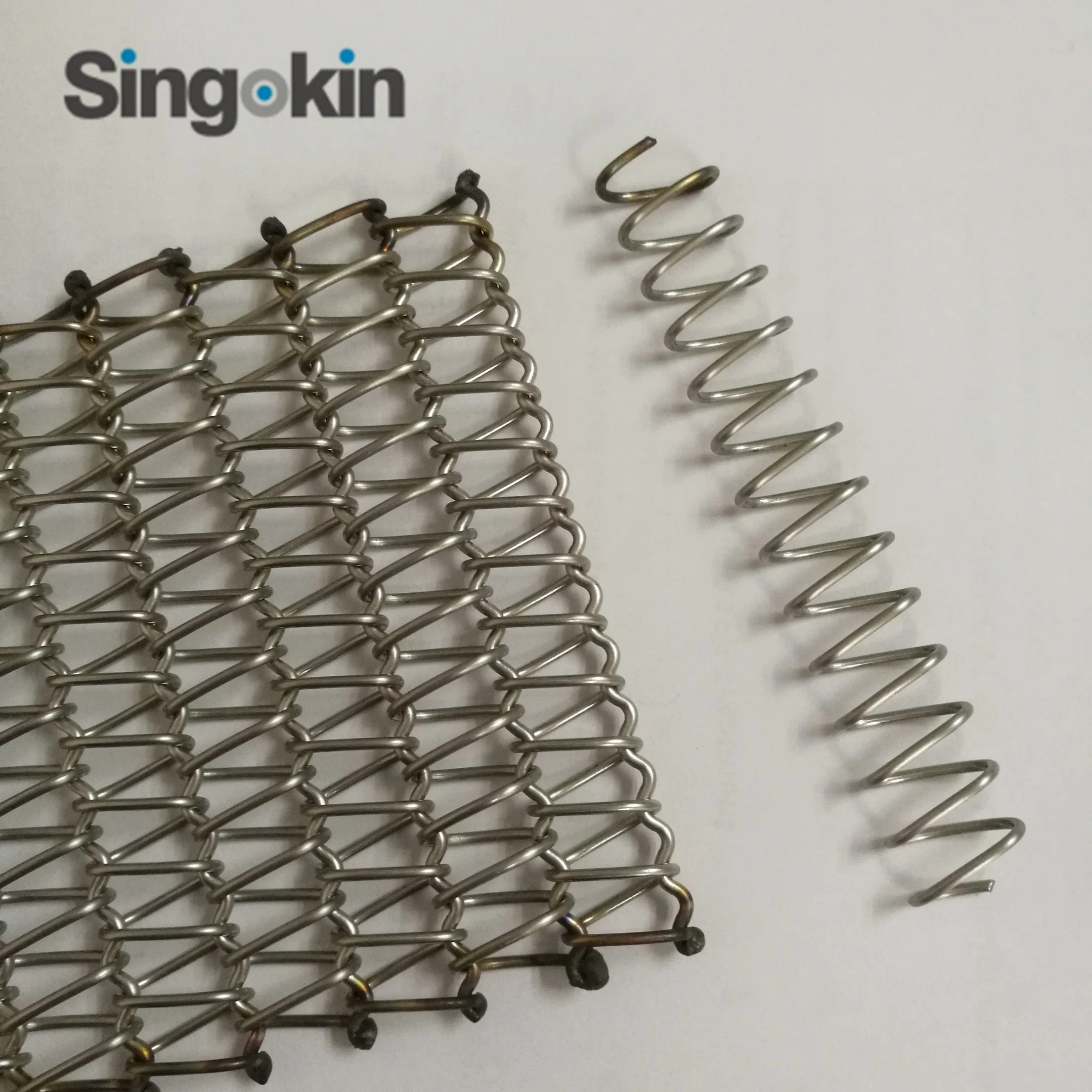 Heat Resistant 304 316 Stainless Steel Flat Flex Wire Mesh Conveyor Belt