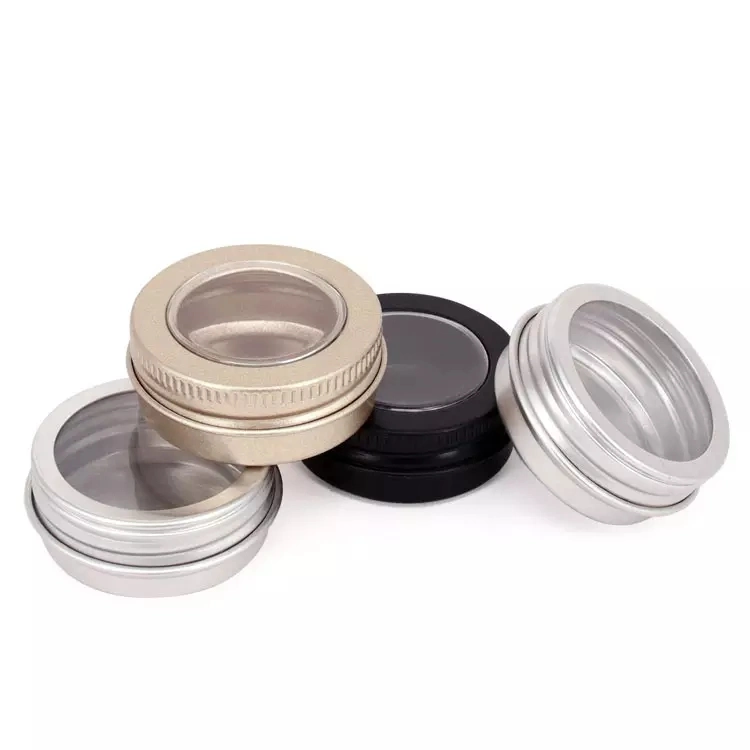 Wholesale/Supplier Empty Metal Cream Lip Balm Container Hair Wax Pot Silver Can Aluminum Candle Jar Tin