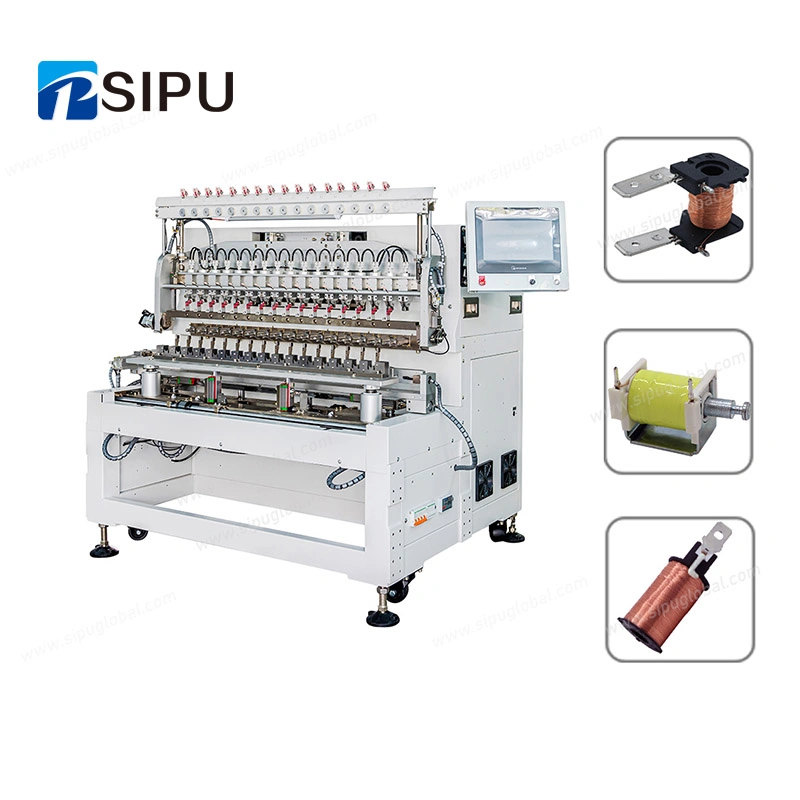 16 Axis High Precision CNC Automatic Relay Bobbin Coil Winding Machine