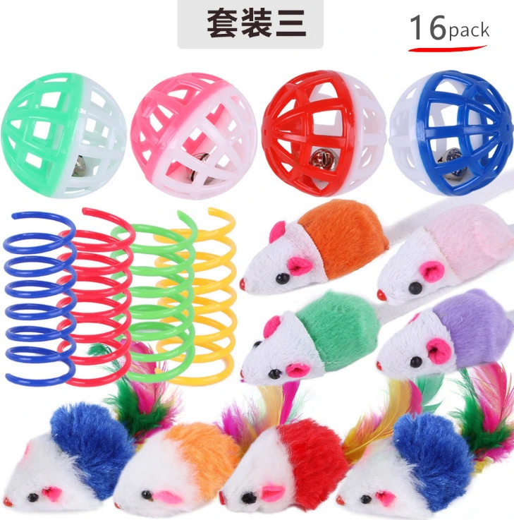 30 PCS Cat Toys Kitten Toys Assortments,Variety Catnip Toy Set Including 2 Way Tunnel,Cat Feather Teaser,Catnip Fish,Mice,Colorful Balls and Bells for Cat,Puppy