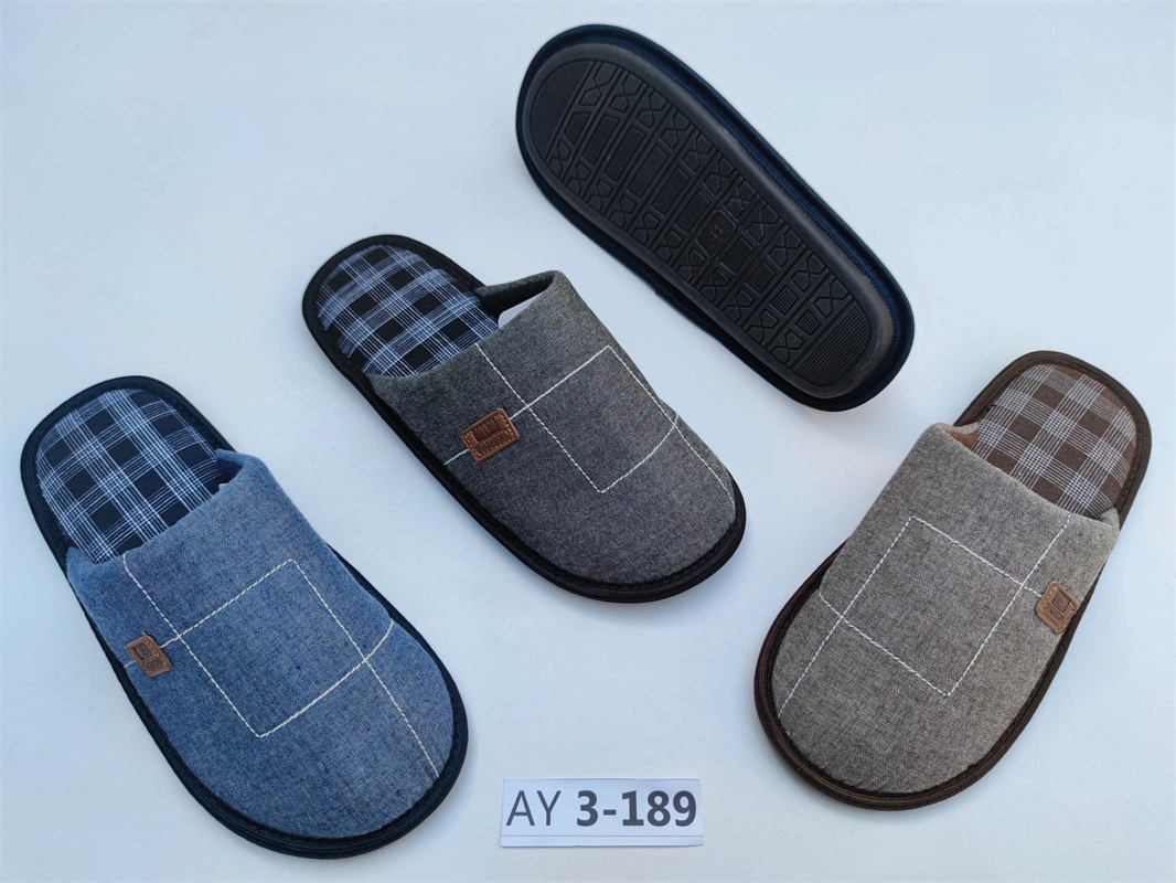 All Seasons Textile Comfortable Indoor House Men Slippers