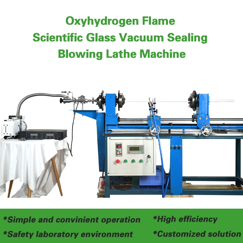 Materials Laboratory Testing Horizontal Glass Working Lathe Glass Blowing Lathe Machine for Sale