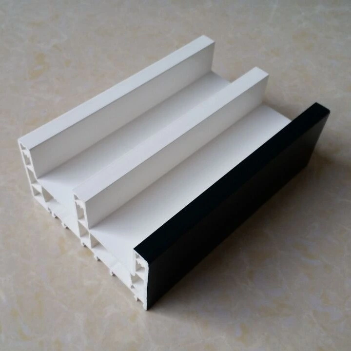 112mm Sliding UPVC Windows and Doors Profiles 3 Tracks 3 Sash Available Vinyl Window Extrusions for Windows and Doors