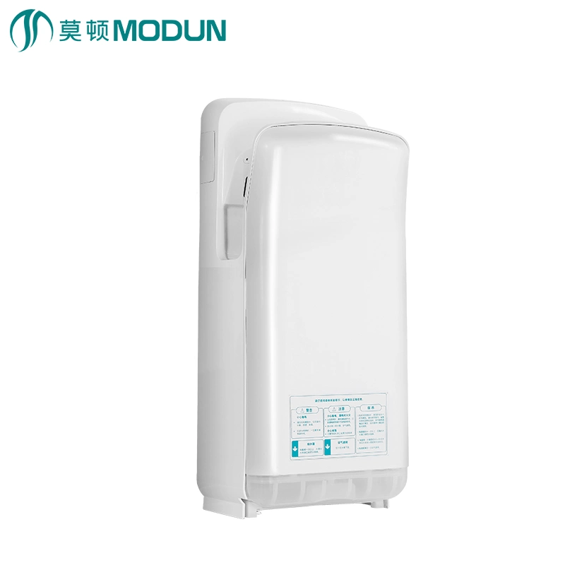 High Efficiency High Velocity Speed Commercial Household Bathroom Double Side Infrared Sensor Cold Warm Air Electric Brush Hand Dryer Automatic Jet Hand Dryer
