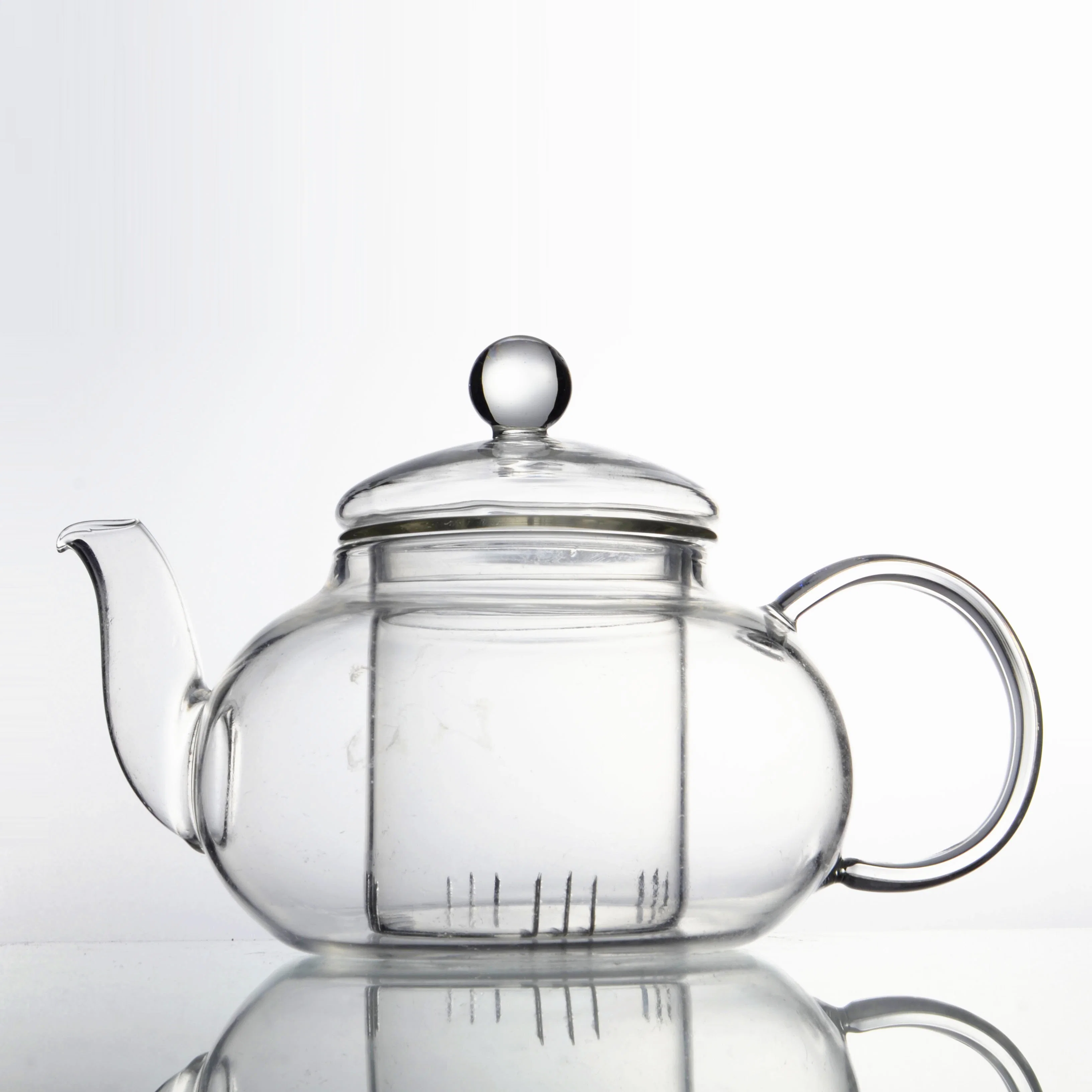 Heiß-verkaufende hitzebeständige Borosilikatglas Teekanne mit klarem Infuser
